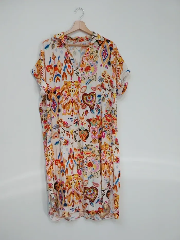 Robe colorée loose 38