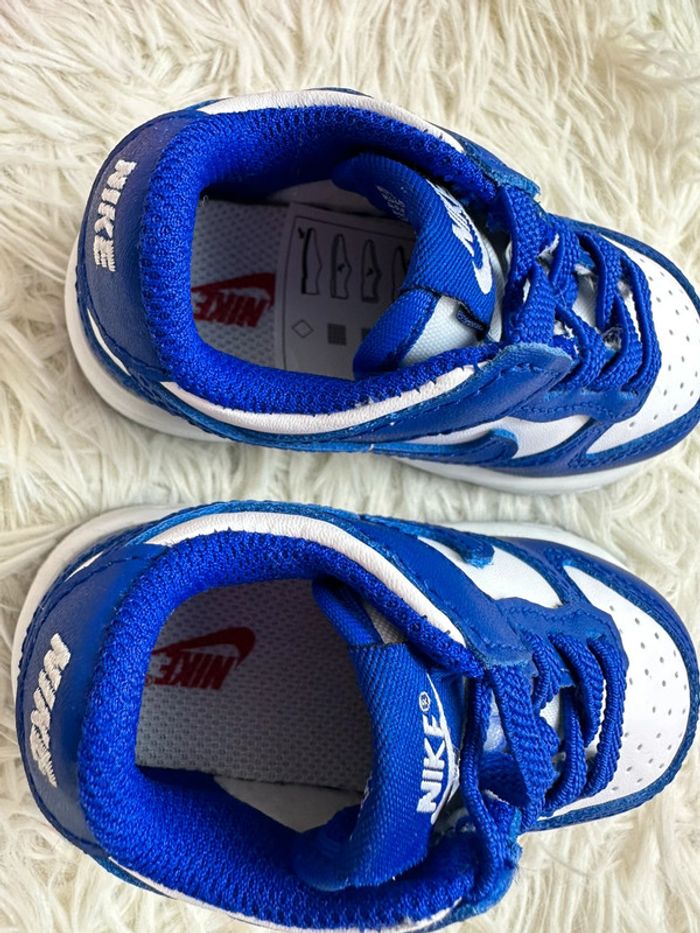 Paire de basket Nike Dunk low concord taille 19,5 - photo numéro 4