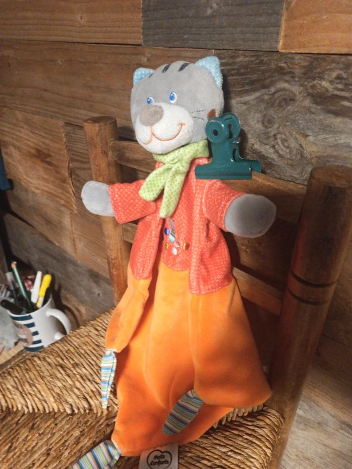 Doudou chat mots d'enfants tbe - photo numéro 5