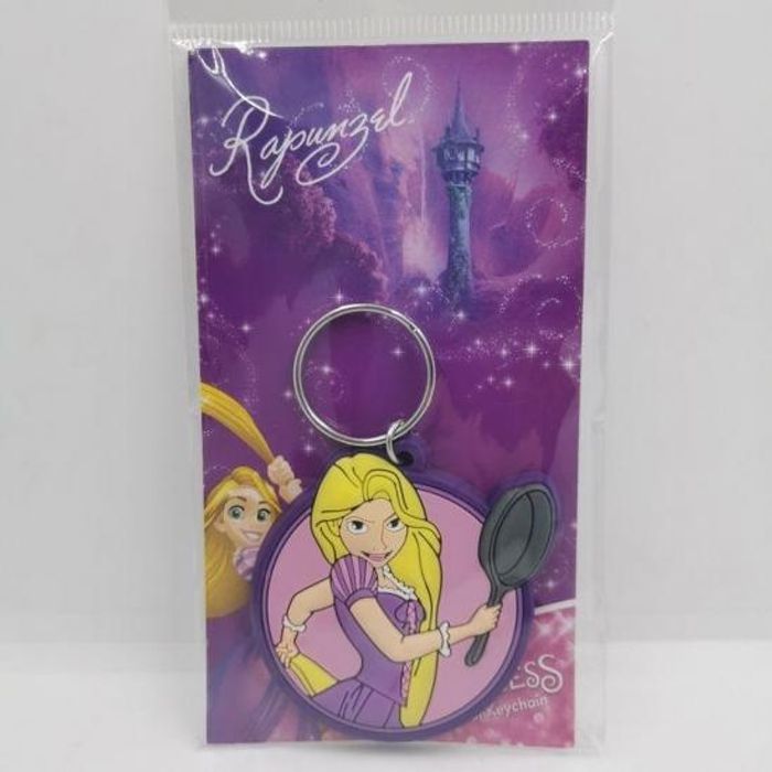 RAIPONCE - Porte-Clés Caoutchouc Disney Princess