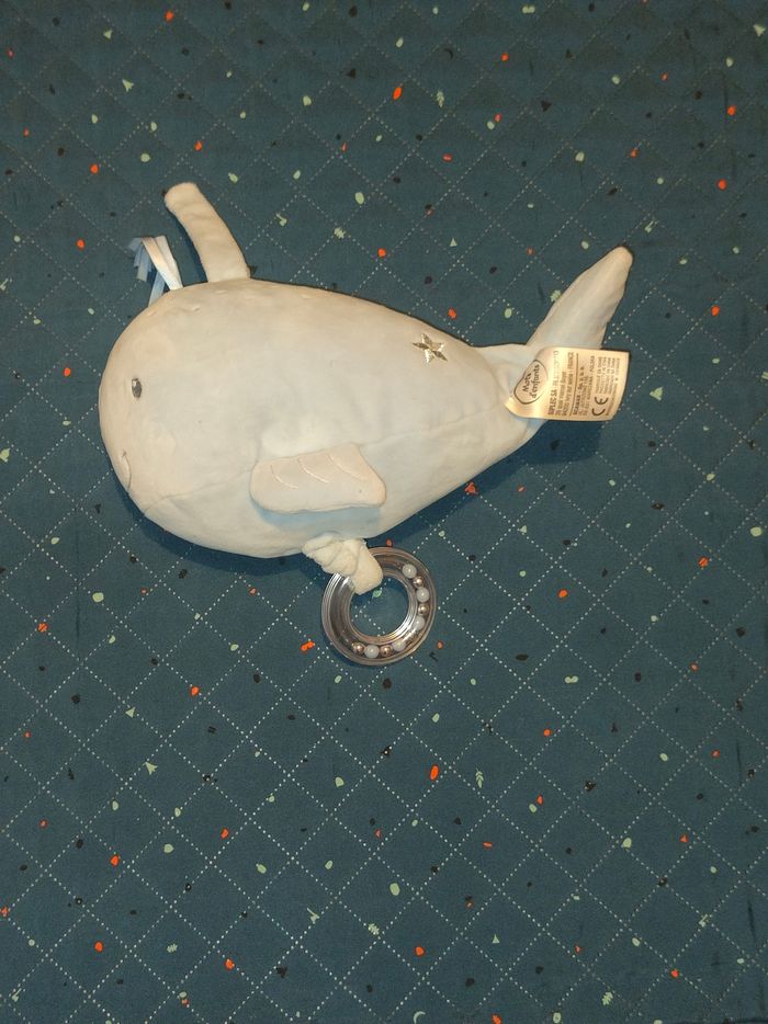 Peluche musicale baleine bleue - photo numéro 6
