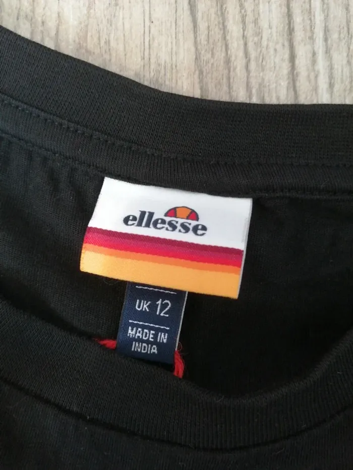 Ensemble de sport legging crop top noir kaki blanc beige / ellesse / (40) - photo numéro 5