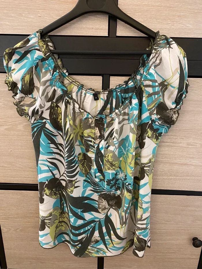 T-shirt vintage style Tropical - Taille 38/40 - photo numéro 4