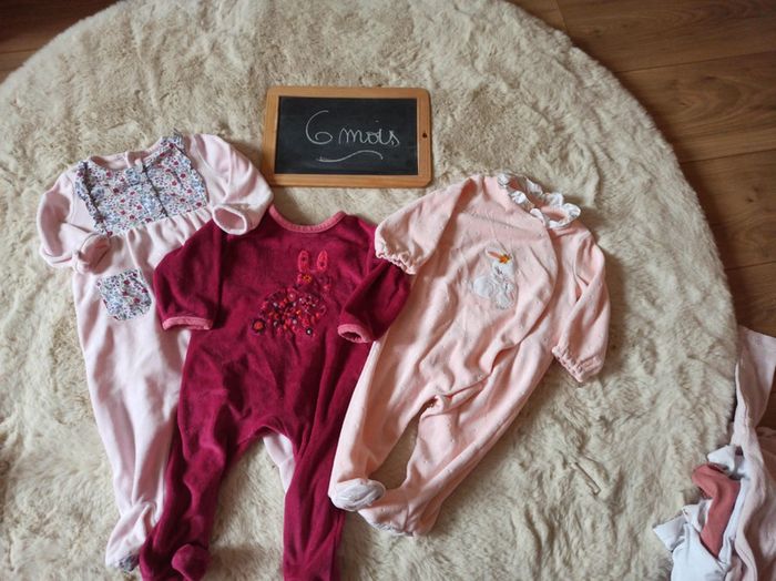 Lot pyjama velours fille