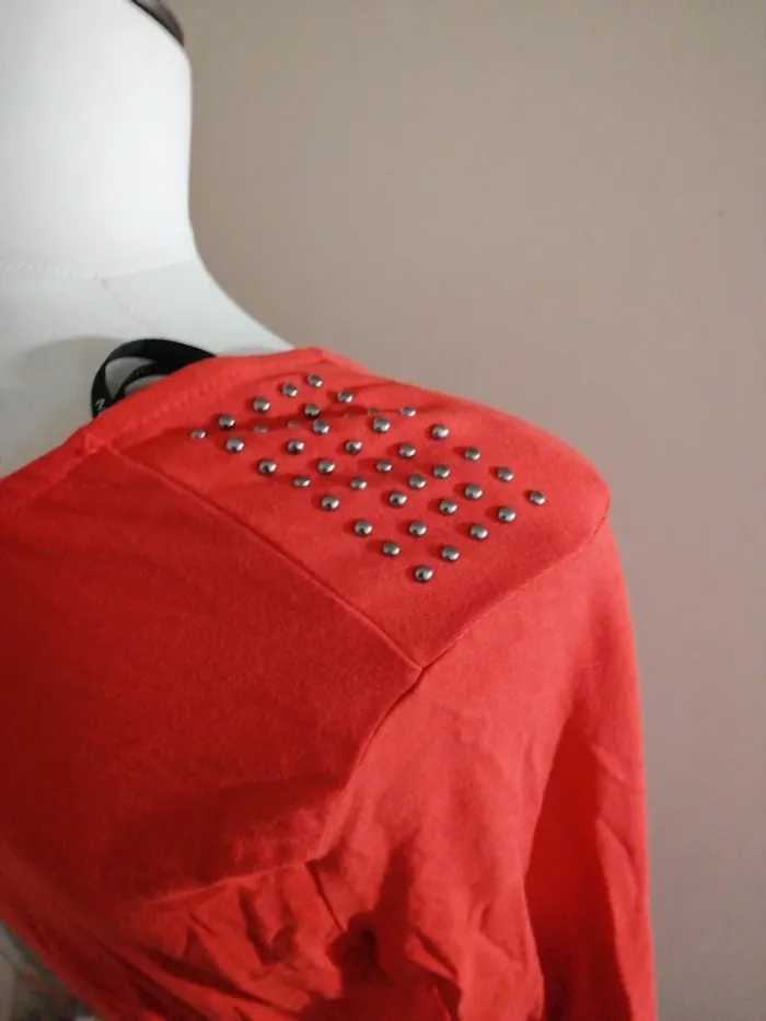 Robe rouge à manches 3/4 Morgan taille 38 - photo numéro 4
