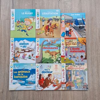 Lot de 9 livres enfant mes ptits docs