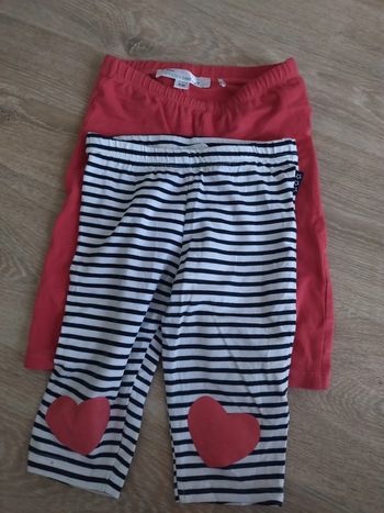 Lot de 2 leggings corsaire Mes petits cailloux