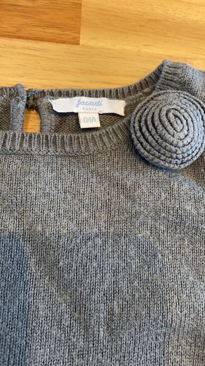 Pull gris manches courtes - photo numéro 2
