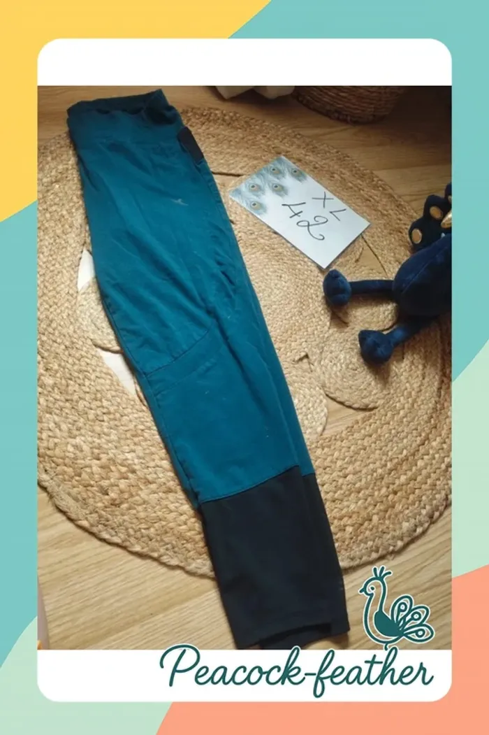 Legging de sport bleu Decathlon 42 - photo numéro 2