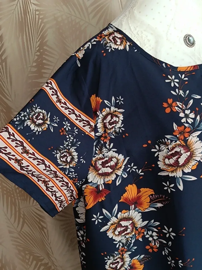 Robe fluide coloré 🩷🩵Shein 3XL-Neuf avec étiquette - photo numéro 2