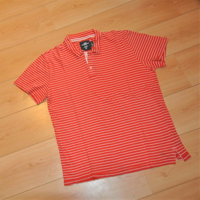 H&M polo rouge ligné t.L gamme LOGG - photo numéro 4