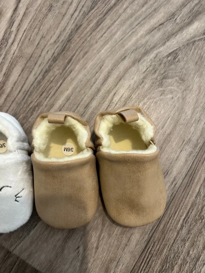 Lot de 2 paires de chaussons bébé - photo numéro 3