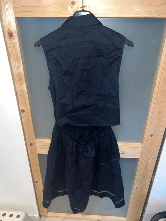 Robe ete promod taille 34 bleu marine dos nu cérémonie habillée ete col - photo numéro 4