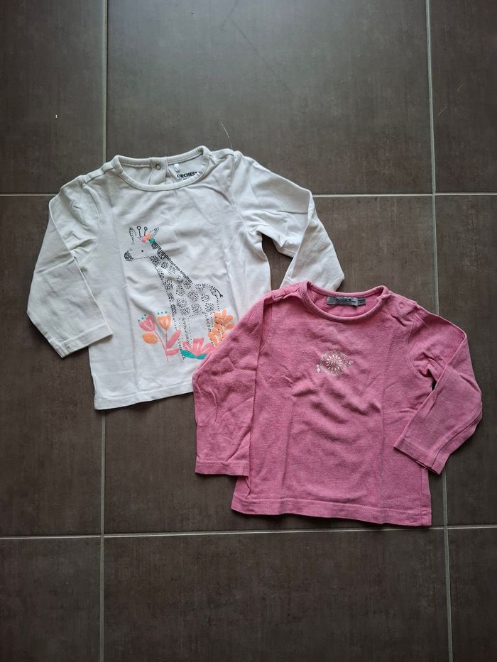 Lot 2 t shirts manches longues