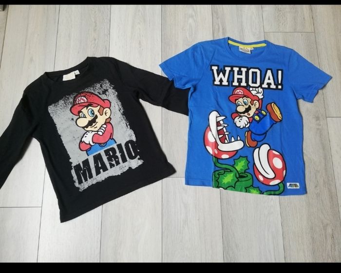 Lot de 2 tee-shirts Mario kart 10 ans