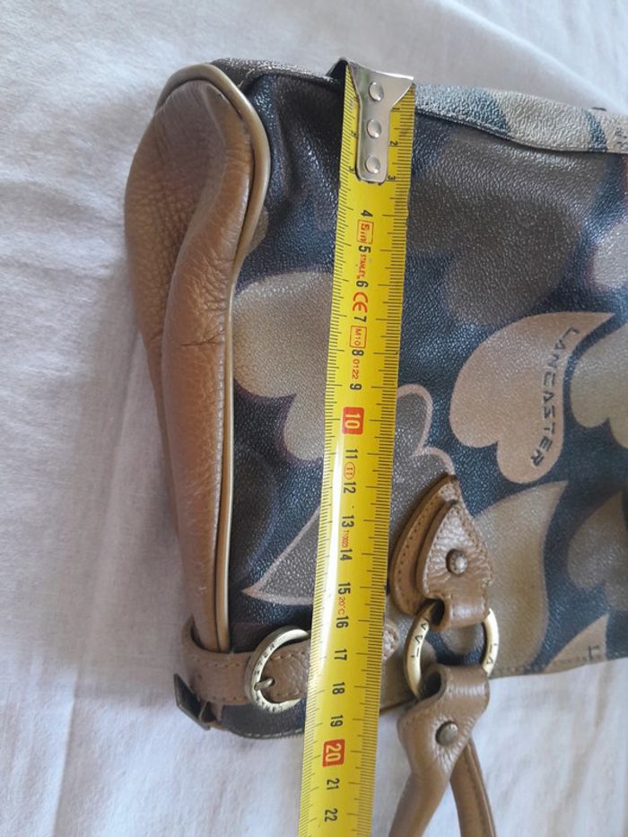 Très beau sac en cuir a motifs vintage Lancaster - photo numéro 15