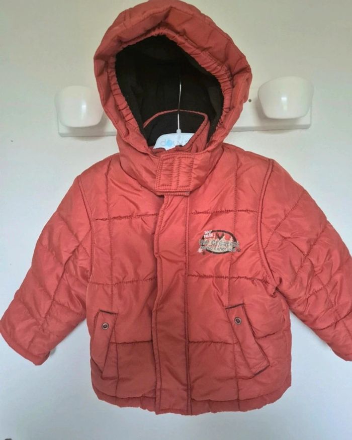 Doudoune orange garçon 3ans