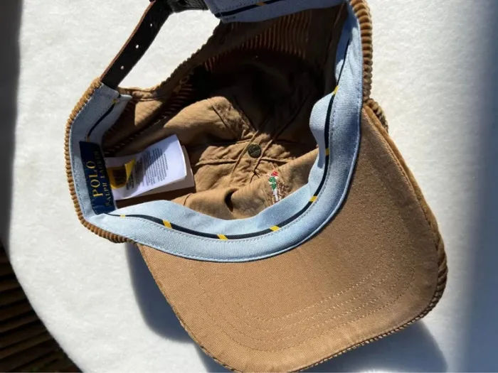 Casquette velours beige Ralph Lauren - photo numéro 4