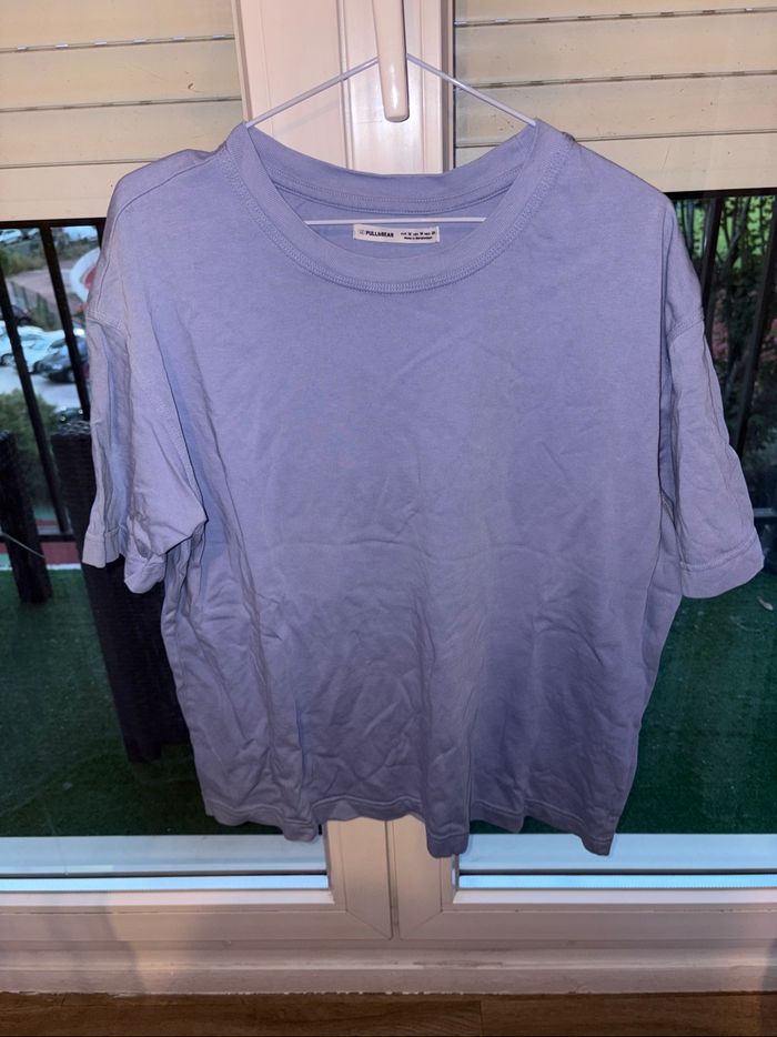 Tee shirt oversize bleu femme