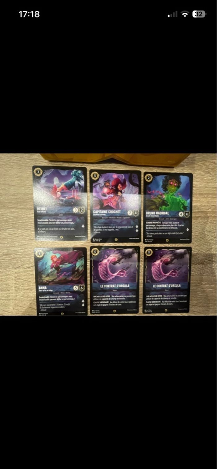 Lot cartes Lorcana Quête des illumineurs, menaces des profondeurs - photo numéro 2