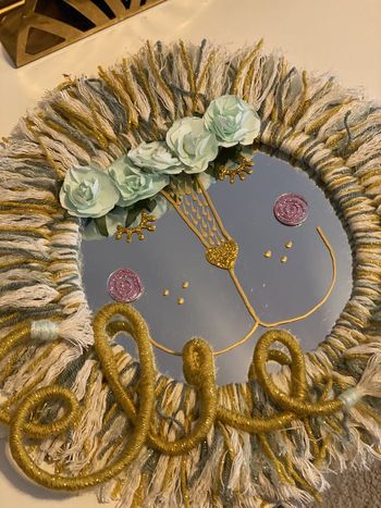 Mademoiselle Lion taille L jaune et vert