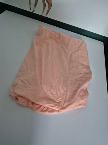 Drap-housse Rose Poudré - Lit Bébé 60x120 cm