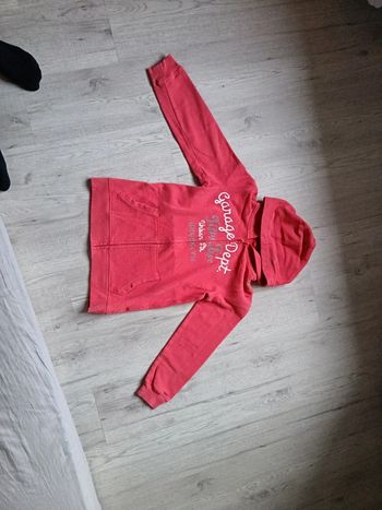 Sweat gilet 14 ans fille capuche Tissaia