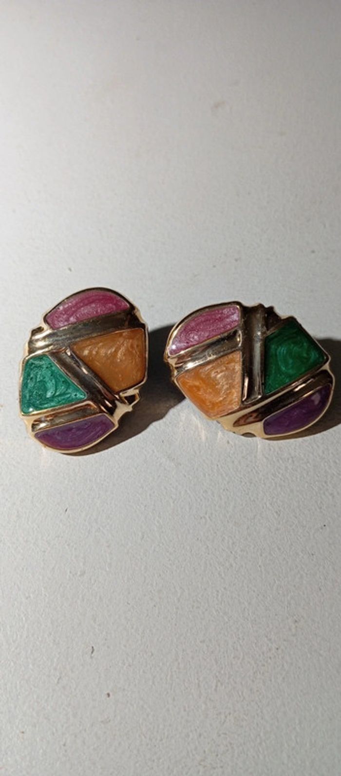 Clips d'oreilles Arlequin - photo numéro 2