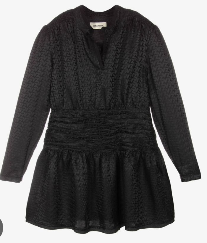 Robe neuve Zadig & voltaire taille 10 ans noire motif satiné automne hiver