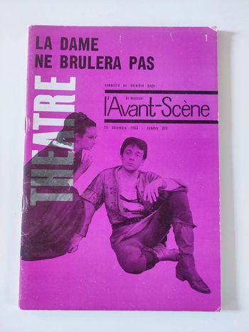 Livre l'Avant-Scène théâtre 301 / 1963 La dame ne brûlera pas