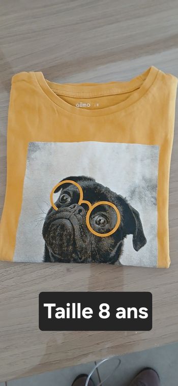 Tee-shirt garçon manches longues Taille 8 ans marque Gemo 