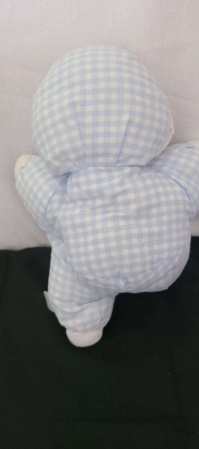 doudou poupée vintage candide vichy bleu - photo numéro 5