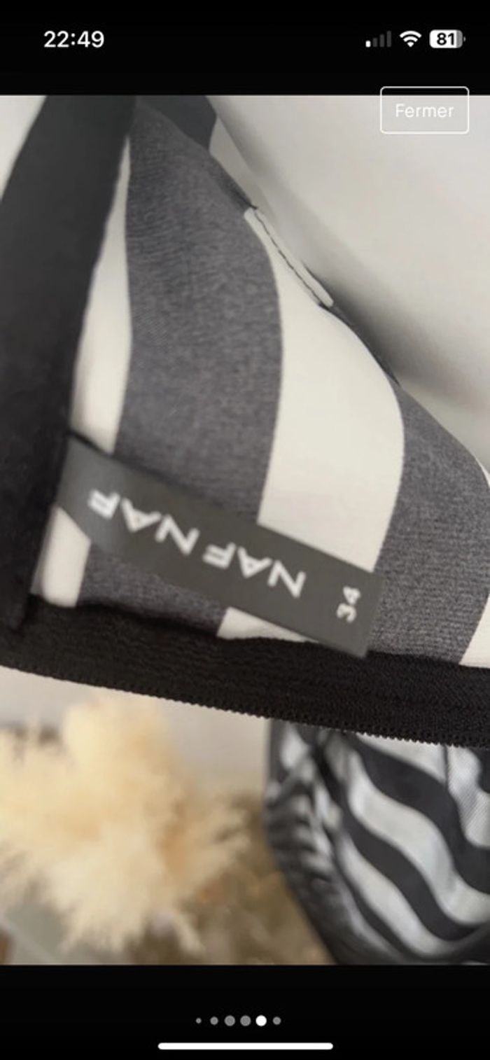 Robe de soirée Naf Naf XS neuve - photo numéro 5