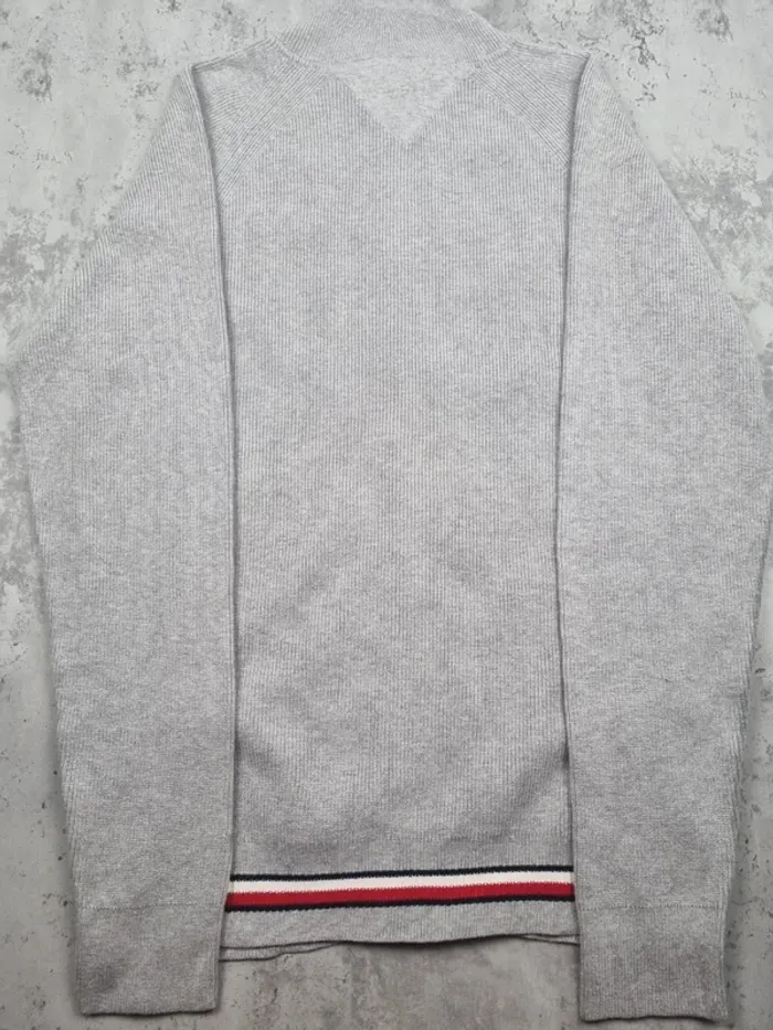 Gilet zippé Tommy Hilfiger gris – Taille M Hommes - photo numéro 4