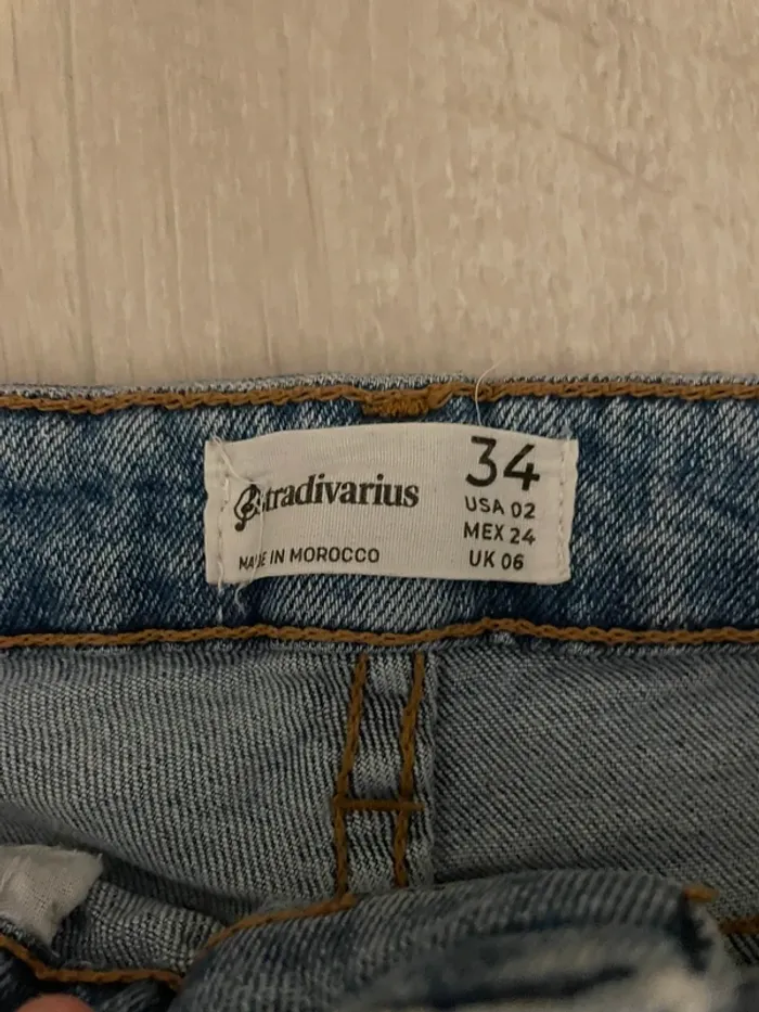 Jean Straight Large bleu stradivarius - photo numéro 2