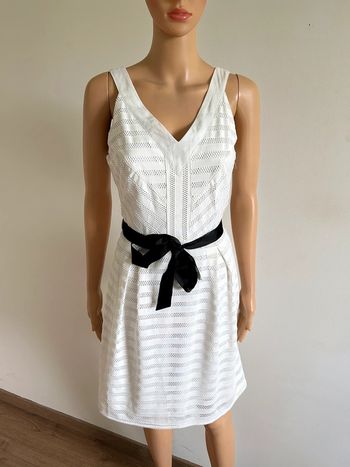 Robe blanche sans manches Morgan taille 36 TBE