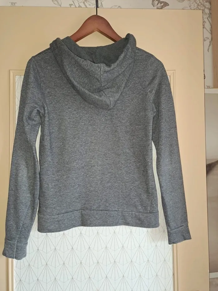 Veste à capuche femme Jennyfer XS gris moucheté tbe étiquette compo coupée - photo numéro 4