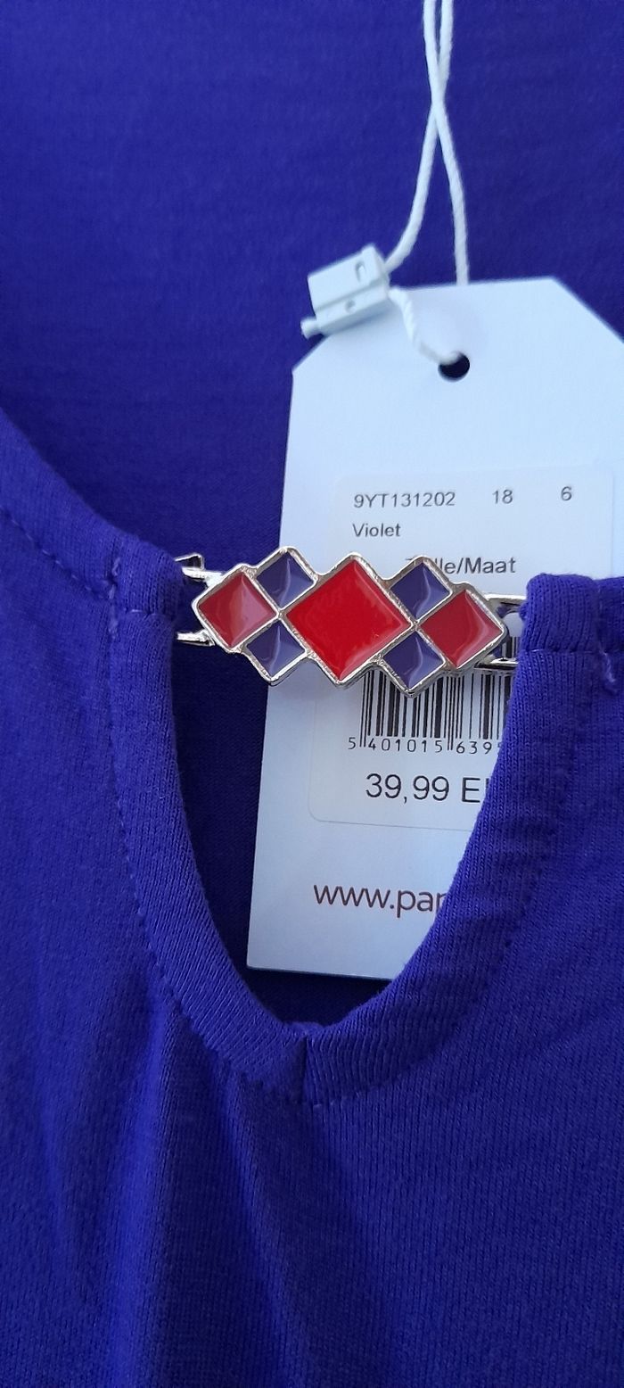 Tunique paprika violet 50 52 - photo numéro 3