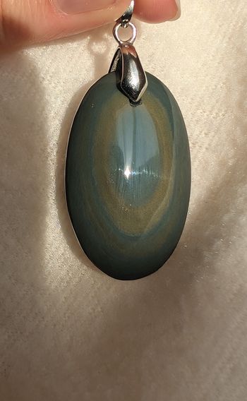 Pendentif obsidienne oeil céleste