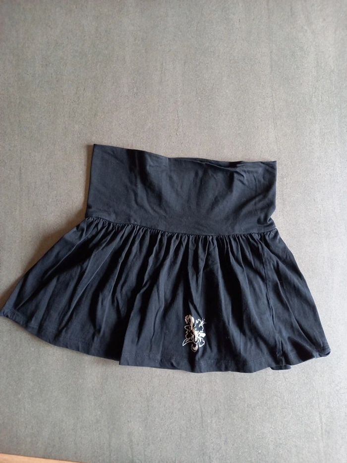 Mini jupe de plage noire taille S