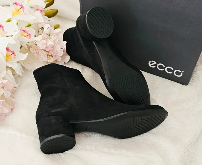 Bottes Bottines Cuir Zip Ecco T41 - photo numéro 2