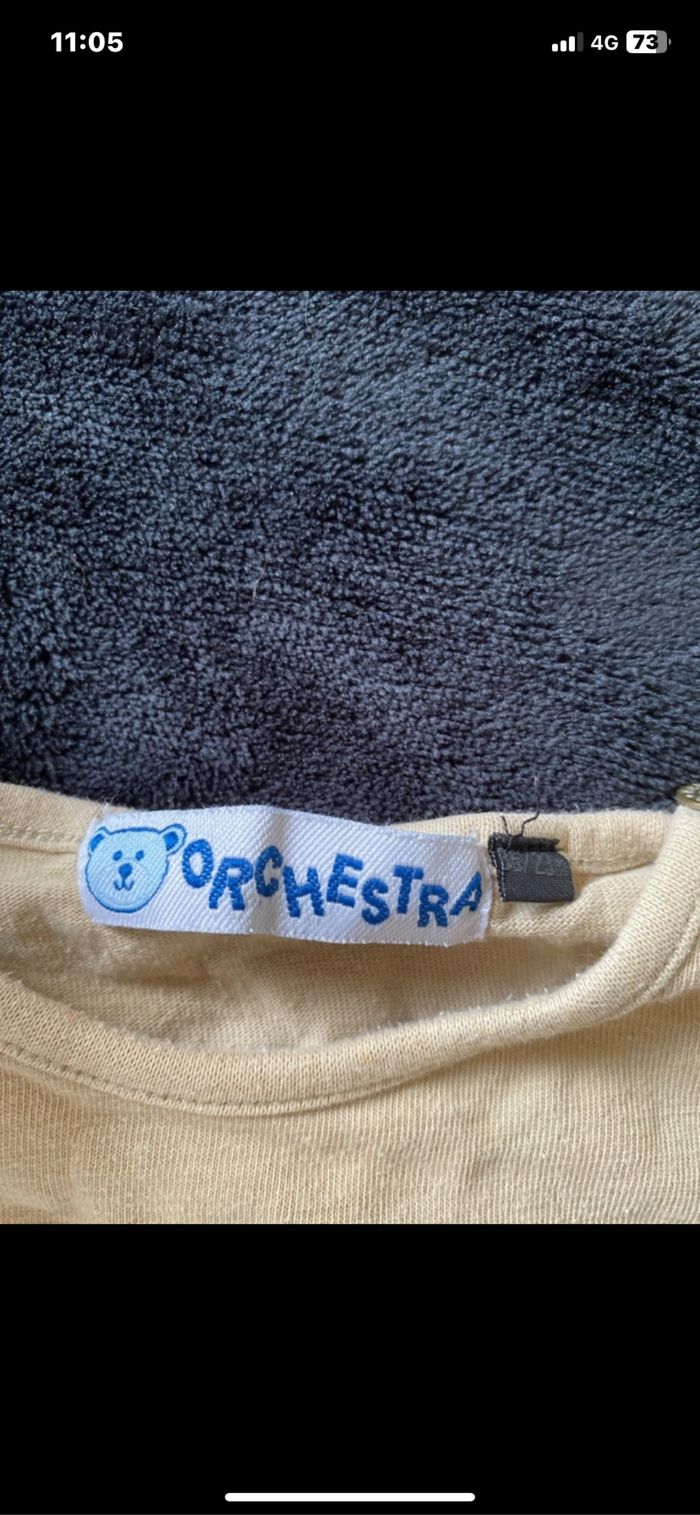 T-shirt bébé garçon orchestra - photo numéro 2