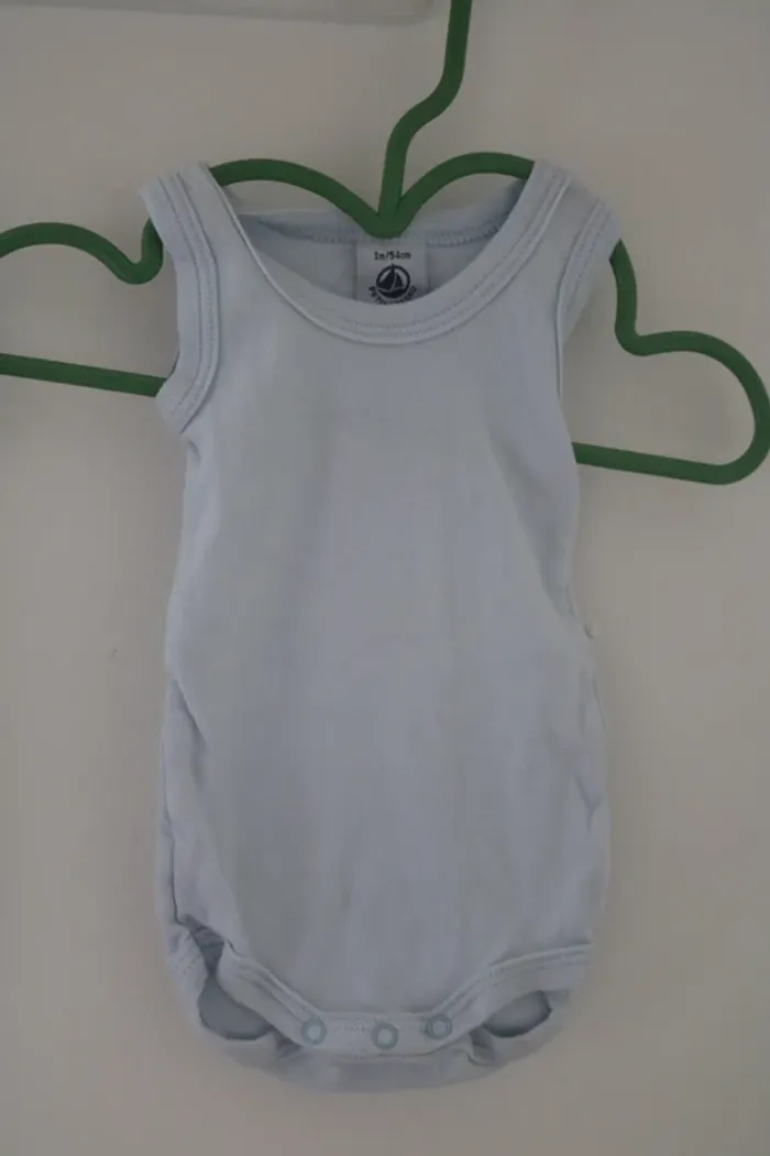 Lot bodies été garçon Petit bateau 1 mois - photo numéro 3