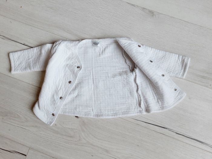 Vêtement bébé mixte garçon fille gilet blanc Tape à l’œil ours 6 mois - photo numéro 3