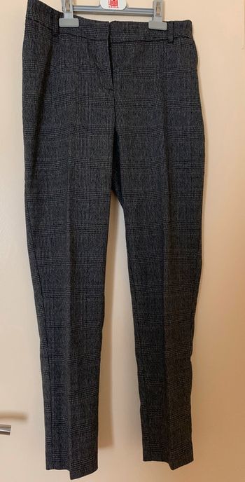 Pantalon cigarette à carreaux grain de malice taille 38 comme neuf