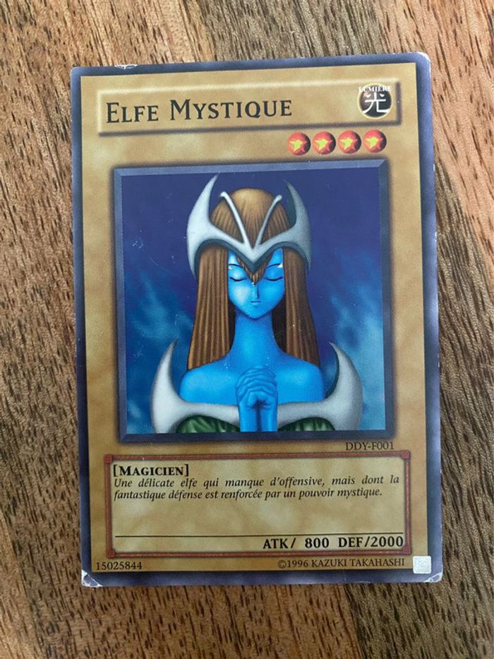 Carte Yu-Gi-Oh! Elfe mystique DDY-F001 1996