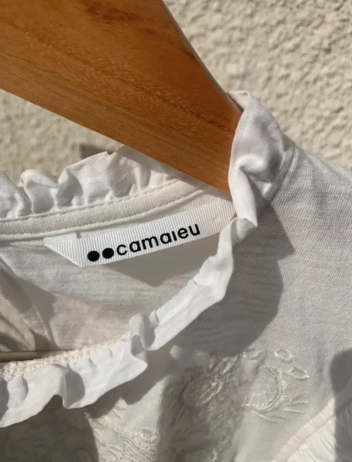 Haut manche longues brodé Camaïeu - photo numéro 6