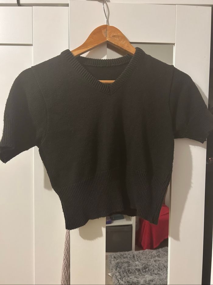 Pull court sans manches