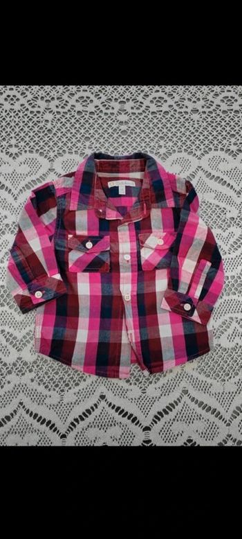 💜Chemise à carreaux 6 mois Kitchoun