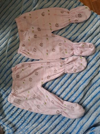 Lots de 2 pantalon avec pied 1 -3 mois